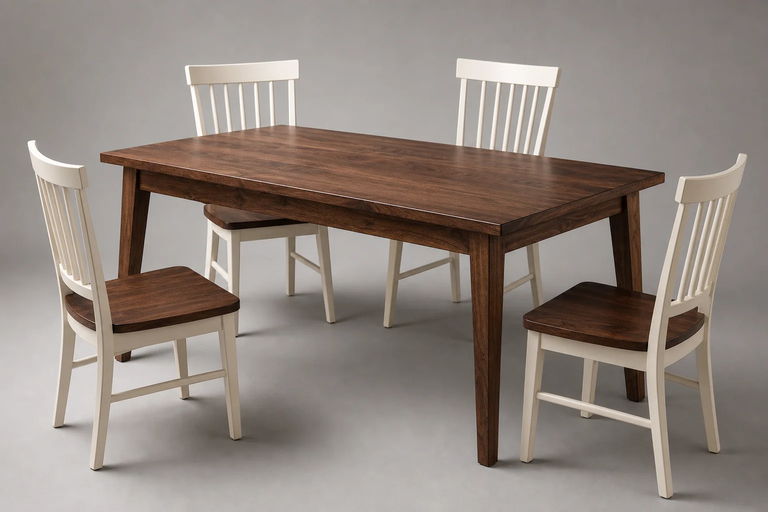 Example custom table with chairs