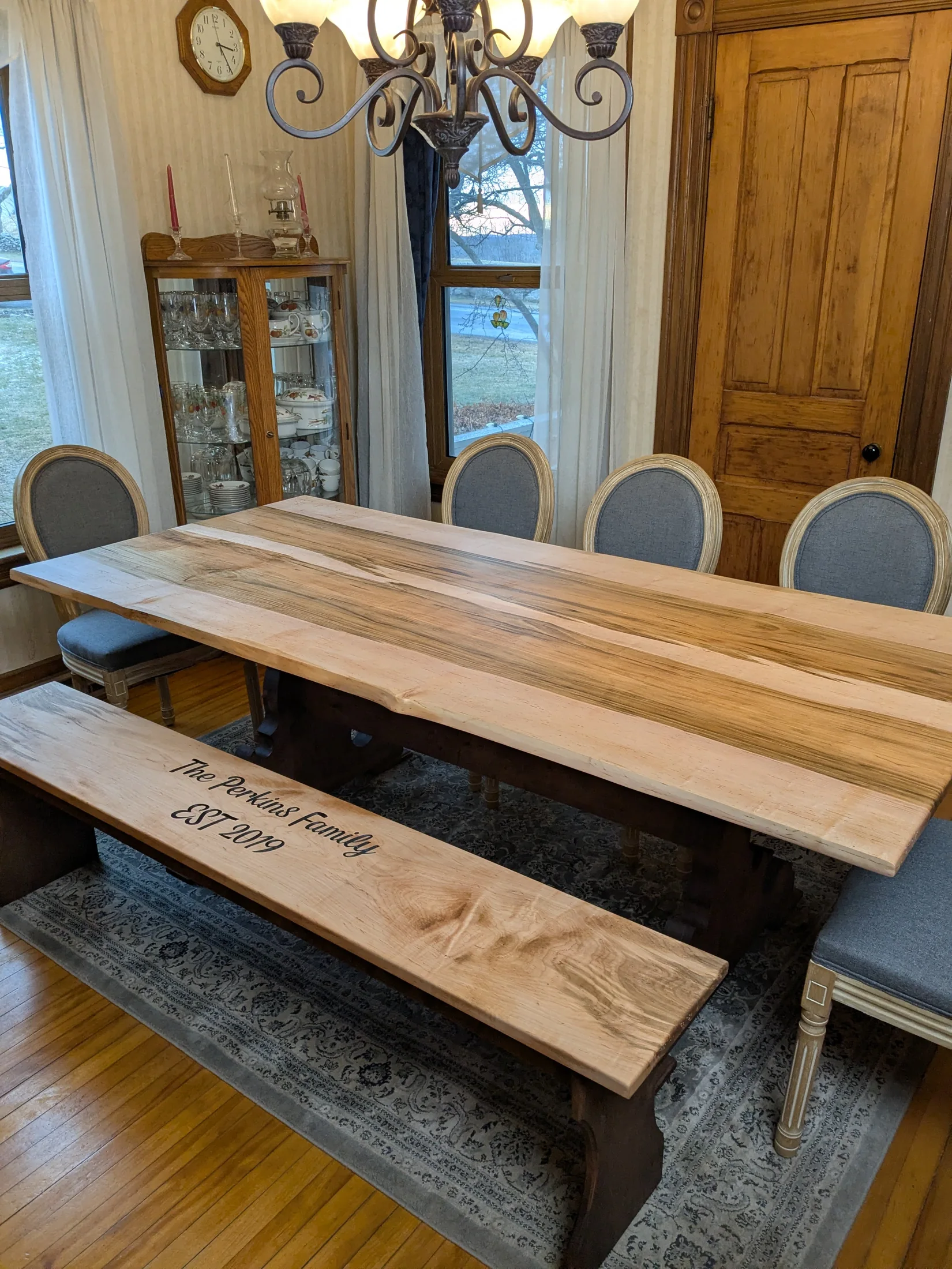 The Perkins custom dining table